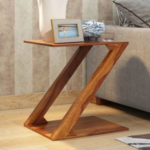  wood sidetable ❗️ EWOOD Solid Sheesham Wood 'Z' Shaped Side Table For Bedroom/ Hotel