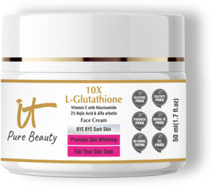 IT Pure Beauty 10x L-Glutathione Face Cream For Skin Brightening & Scar Removal Price in India