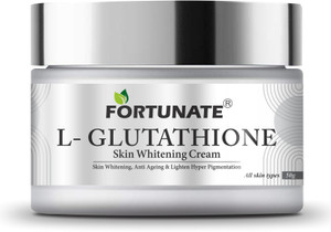 glutathione skin whitening cream price FORTUNATE L- Glutathione Face Cream for Skin Whitening, Brightening & Anti  Ageing Price in India