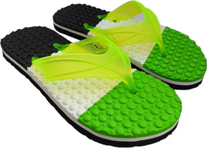 Green colour slippers store