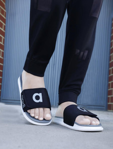 aadi Men Men's Grey Synthetic Leather Daily Casual Slider Slides - Buy aadi Men Men's Grey Synthetic Leather Daily Casual Slider Slides Online at Best Price - Shop Online for Footwears in India | Shopsy.in - Image 1
