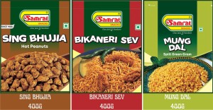 Samrat Combo Pack Of Sing Bhujia Bikaneri Sev Mung Dal Bhujia