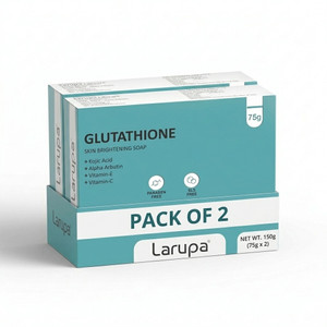 Larupa Skin Brightening Soap with Glutathione and Kojic Acid For Dark spots and Melasma
