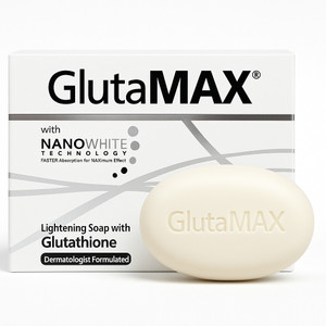 GlutaMAX Skin Lightening Soap with Glutathione, NanoWhite Technology For Face And Body
