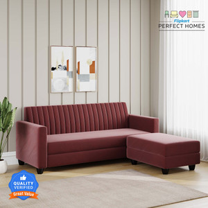 Flipkart Perfect Homes Rengovo 3 Seater Sofa with Ottoman ll For Living ...