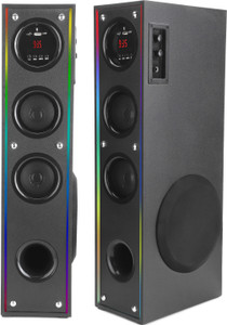 RZG Premium 120W Bluetooth Tower Speaker with Dual Wireless Mic - Image 4