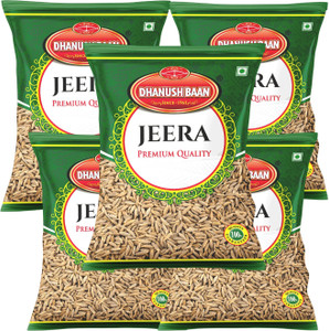 J.S. Dhanush Baan 100% Natural & Premium Cumin Seeds (Jeera) 500g (Pack of 5-100g Each) Price in India - Buy J.S. Dhanush Baan 100% Natural & Premium Cumin Seeds (Jeera) 500g (Pack of 5-100g Each) online at Shopsy.in - Image 1