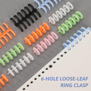 10 Pcs Binding Combs 30 Rings Comb Binding Spines Coil Binding Machine Plastic Spiral Book Binder For Teacher Student Document Notebook File Making, Black White, 3/8 Inch - View #10