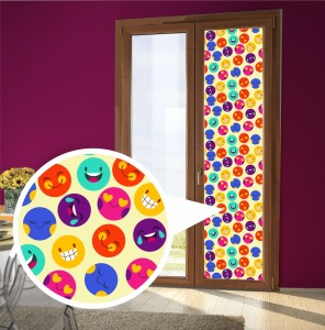 Rawpockets Cm Smiley Faces Aesthetic Happy Opaque Window Sticker