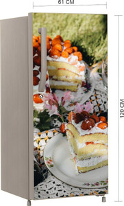 RKDigital Mart 120 cm Fridge Sticker Peel Stick For Single Door
