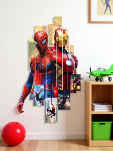 DivineDesigns 41 cm Spiderman & Iron Man Wall Sticker - Image 6