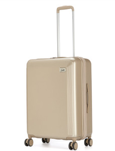 Genie Rhythm Hard Luggage Medium Champagne Chic Check in Suitcase 8