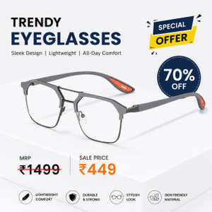 Shopsy Rectangular Clear Sunglasses for Men & Women - Image 1