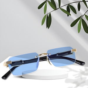 Sunglance Rectangular Sunglasses Blue - Image 6