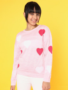 Nautinati Girls Pink Hooded Sweatshirt
