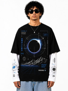Larren Devis Graphic Print Black T-Shirt - Image 5