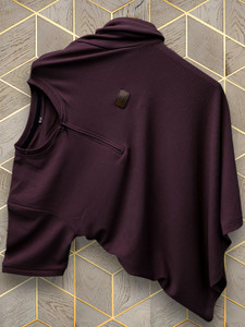 Shopsy SOLSTICE Men Purple Round Neck T-Shirt - Image 1