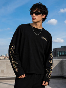 MANIAC Printed Men Round Neck Black T-Shirt - Buy MANIAC Printed Men Round Neck Black T-Shirt Online at Best Prices in India | Shopsy.in - Image 1