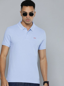 Levi's Blue Cotton Men Polo