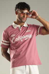 SHINX Colorblock Men Polo Neck White T-Shirt - Image 6