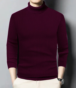 Maroon High Neck for Men's