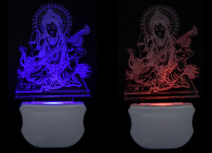 1pc Hindu Goddess of Wisdom Saraswati LED Night Light main image 1