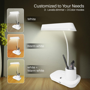 cinefx Rechargeable Table Lamp with 3 Dimmable Lights 360 Degree