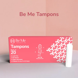 BE ME 6-8 Hours Leak Protection Tampons For Periods | FDA Approved