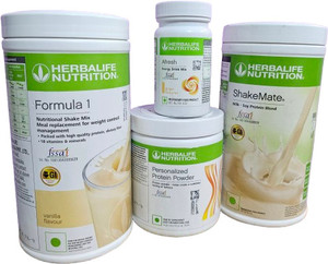 View of HERBALIFE F1 VANILLA SHAKE &PROTEIN POWDER 200GM & ENERGY DRINK GINGER ...