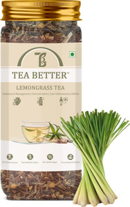 Tea Better Lemongrass Tea Leaves | Natural, Aromatic Tea for Detox & Stress Relief | Lemon Grass Herbal Tea Plastic Bottle (60 g)