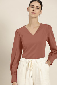 Women Karara Top - Dark Pink