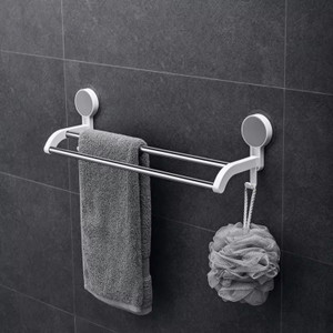 SIGMASTONE Wall Mounted Towel Holder White, Silver Towel Holder Price ...