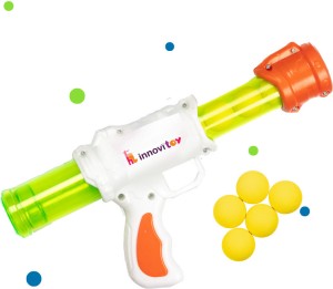 Innovitoy Blastitoy Safe Kids Toy Gun With 5 Soft Foam Ball Bullet ...