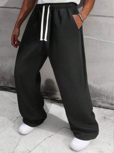 dockstreet Solid Men Black Track Pants - Image 6