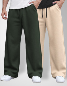 SPECTATOR Men Olive, Beige Track Pants - Image 5