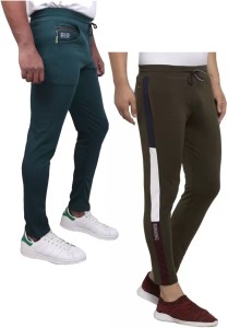 Solid Men Multicolor Track Pants Price in India - Buy Solid Men