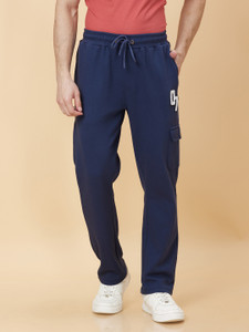 Blue Regular Fit Men's Track Pants by Being Human Clothing
