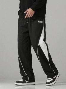 MODESHIFT Striped Men White, Black Track Pants - Image 5