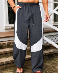Lripsome Colorblock Men Grey Track Pants - Image 4