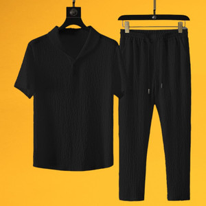 INDICLUB Solid Men Track Suit - Image 4