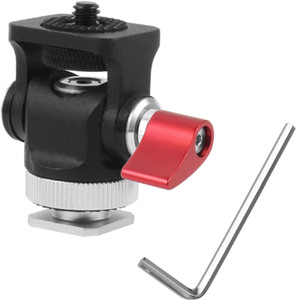 Lyla Hot Shoe Mount Adapter Rod Clamp Swivel For Tripod Dsr Nikon Red Hand Twist Tripod