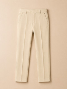 GANPATISULZ Slim Fit Men Beige Trousers - Image 6