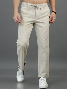 HouseOfCommon Relaxed Men Cream Trousers - Image 6