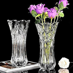 Modern Glass Flower Vase, Inch Tall Flower Pot For Home Decor