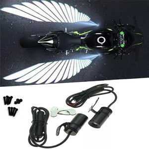 SHOP4U Angel Wings Neon Bike Lighting Projector, White - Image 4