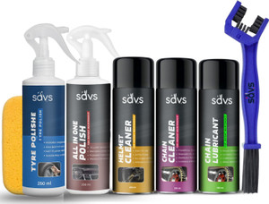 SAVS Combo of Chain Lubricant + Chain Cleaner + Helmet Cleaner + All - Image 3