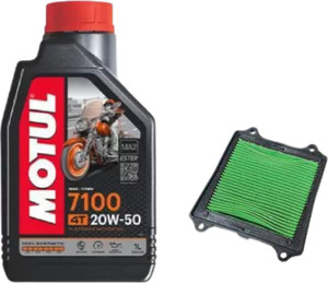 Motul Service Kit For Kawasaki Z750 (2007-2009) - 7100 10W40 Oil, Air & Oil Filters