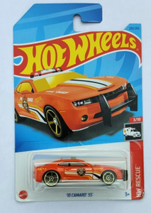 Hot Wheels Chevrolet Chevy 10 CAMARO SS Orange Emergency Fire Chief HW Rescue 64 Diecast Car Matchbox Collection Kereta I.68515732