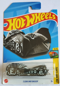 HOT WHEELS CLOAK AND DAGGER HW ART CARS EDITION CLOAK AND DAGGER HW ART CARS