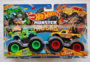 Hot Wheels Buns Of Steel And All Fried Up Monster Truck Pack Of Peace Buns Of Steel And All
